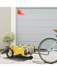 Remorque de vélo jaune tissu oxford et fer | Mobilier & Déco