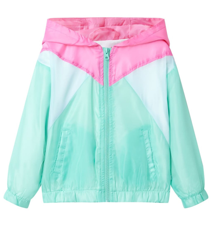 Veste à capuche avec fermeture éclair pour enfants multicolore 92 | Mobilier & Déco