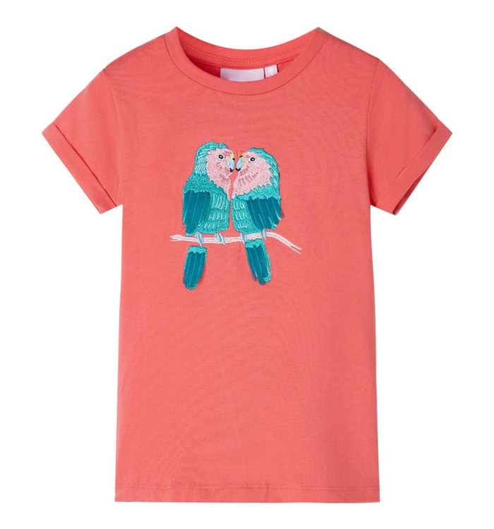 T-shirt pour enfants corail 128 | Mobilier & Déco