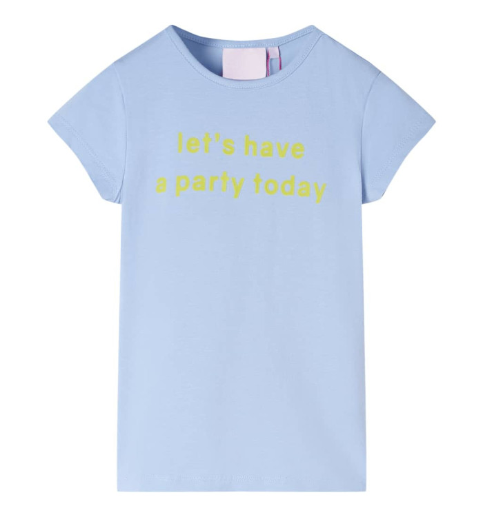 T-shirt pour enfants bleu clair 140 | Mobilier & Déco