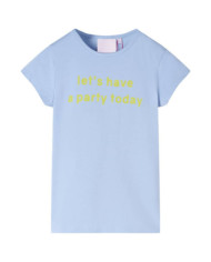 T-shirt pour enfants bleu clair 140 | Mobilier & Déco