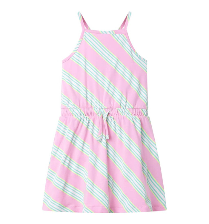 Robe pour enfants avec cordon de serrage sans manches rose 140 | Mobilier & Déco