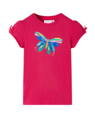 T-shirt pour enfants rose vif 92 | Mobilier & Déco