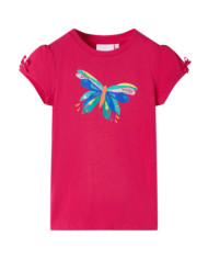 T-shirt pour enfants rose vif 116 | Mobilier & Déco