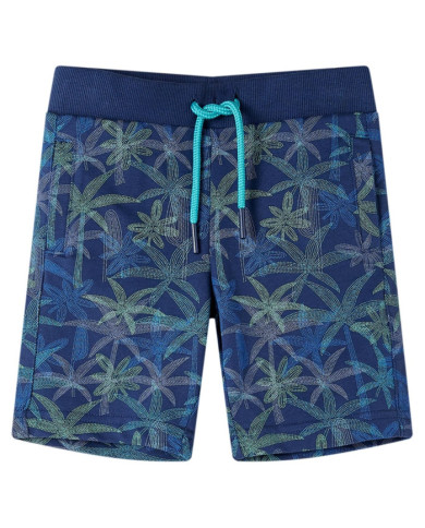 Short pour enfants avec cordon de serrage bleu marine 140 | Mobilier & Déco