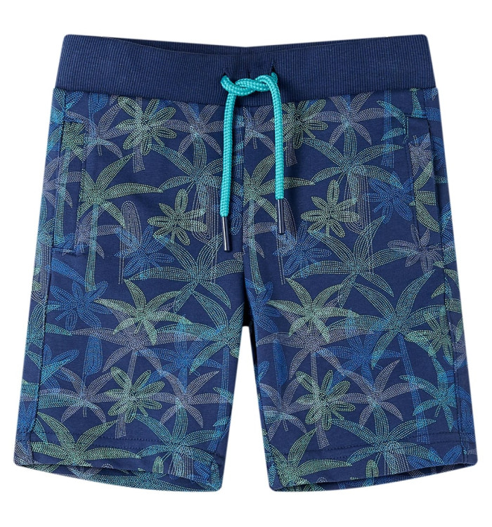 Short pour enfants avec cordon de serrage bleu marine 140 | Mobilier & Déco