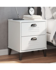Table de chevet VIKEN blanc bois d'ingénierie | Mobilier & Déco