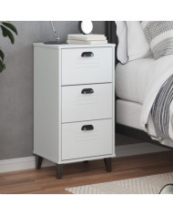 Table de chevet VIKEN blanc bois d'ingénierie | Mobilier & Déco