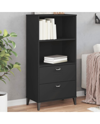 Bibliothèque VIKEN noir 60x35x123 cm bois d'ingénierie | Mobilier & Déco