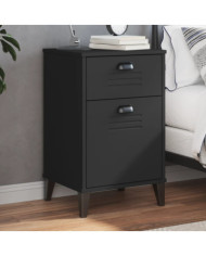Table de chevet VIKEN noir bois d'ingénierie | Mobilier & Déco
