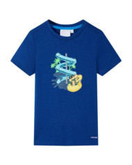 T-shirt pour enfants bleu foncé 140 | Mobilier & Déco