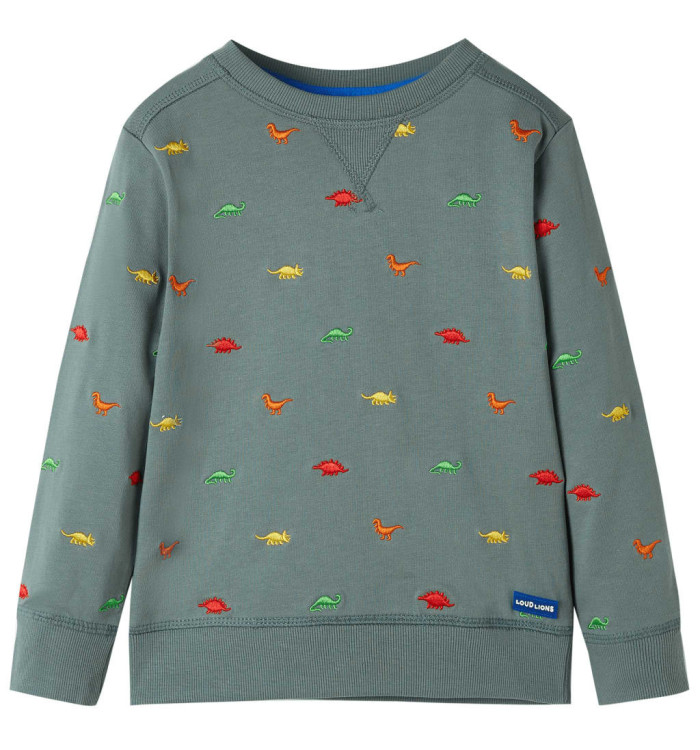 Sweatshirt pour enfants kaki 128 | Mobilier & Déco