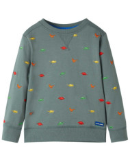 Sweatshirt pour enfants kaki 128 | Mobilier & Déco