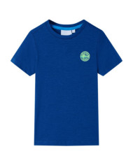 T-shirt pour enfants bleu foncé 140 | Mobilier & Déco