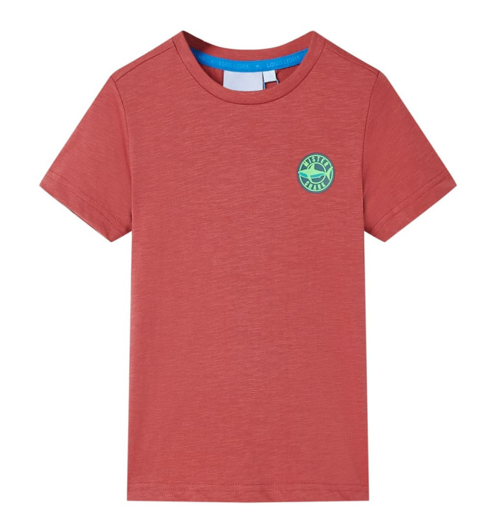 T-shirt pour enfants couleur de paprika 92 | Mobilier & Déco