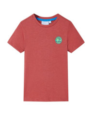 T-shirt pour enfants couleur de paprika 92 | Mobilier & Déco