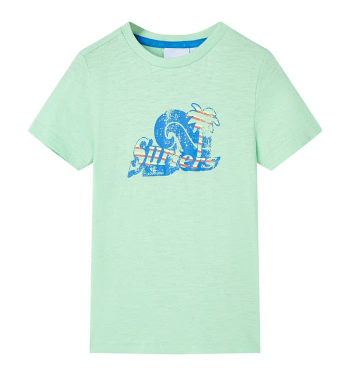 T-shirt pour enfants vert clair 140 | Mobilier & Déco