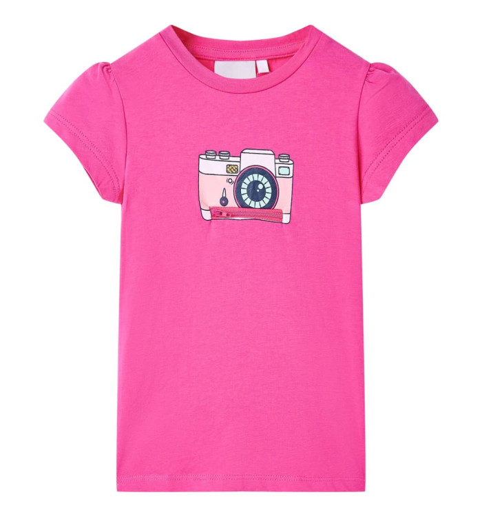 T-shirt pour enfants rose foncé 116 | Mobilier & Déco