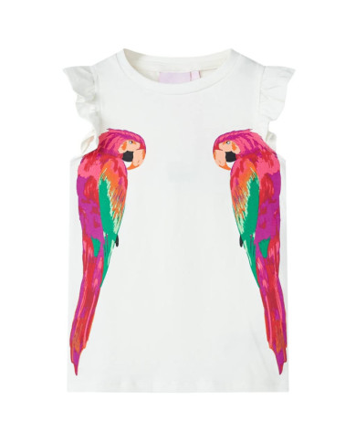 T-shirt pour enfants écru 116 | Mobilier & Déco