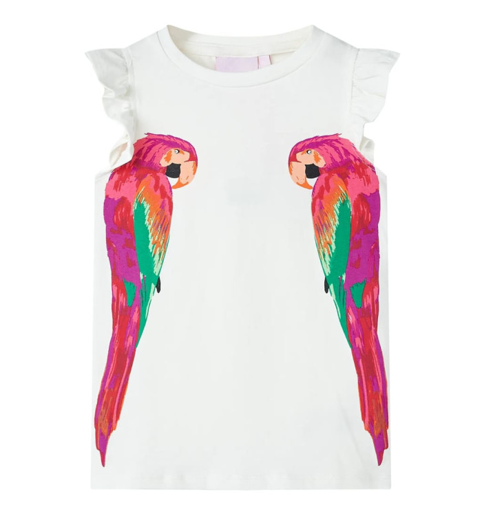 T-shirt pour enfants écru 116 | Mobilier & Déco