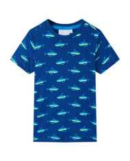 T-shirt pour enfants bleu foncé 116 | Mobilier & Déco