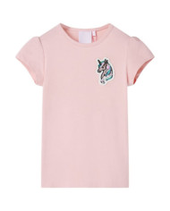 T-shirt pour enfants rose clair 140 | Mobilier & Déco