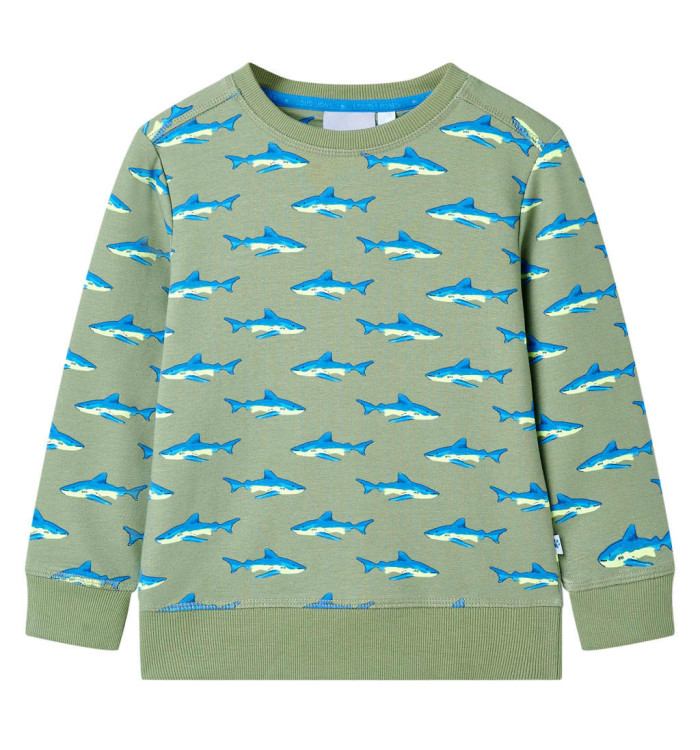 Sweatshirt pour enfants kaki clair 128 | Mobilier & Déco