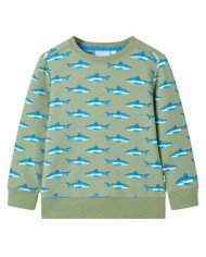 Sweatshirt pour enfants kaki clair 128 | Mobilier & Déco