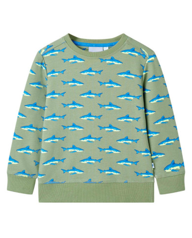 Sweatshirt pour enfants kaki clair 104 | Mobilier & Déco