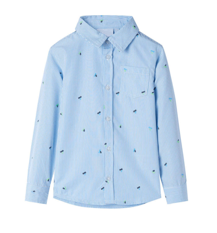 Chemise pour enfant bleu clair 104 | Mobilier & Déco