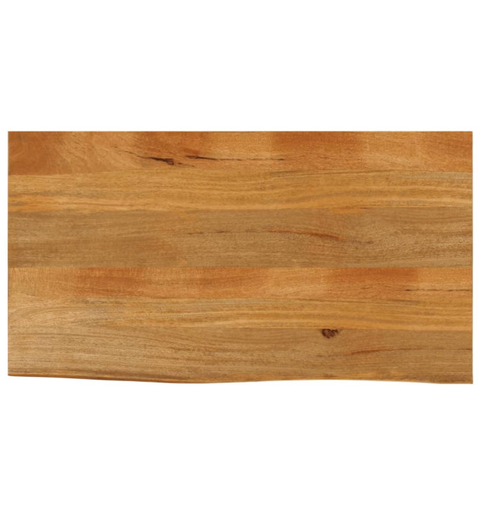 Dessus de table à bord vivant 100x60x2,5cm bois massif manguier | Mobilier & Déco