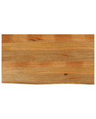 Dessus de table à bord vivant 100x60x2,5cm bois massif manguier | Mobilier & Déco