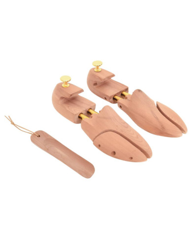 Tendeur de chaussures avec chausse-pied EU 40-41 bois de cèdre | Mobilier & Déco