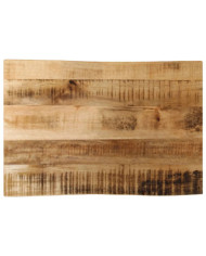 Dessus de table bord vivant 60x40x2,5 cm bois de manguier brut | Mobilier & Déco