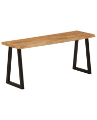 Banc avec bord vivant 105 cm bois d'acacia massif | Mobilier & Déco