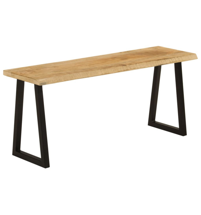 Banc avec bord vivant 105 cm bois de manguier massif | Mobilier & Déco