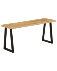 Banc avec bord vivant 105 cm bois de manguier massif | Mobilier & Déco