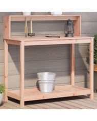 Table de rempotage avec étagères bois massif de douglas | Mobilier & Déco
