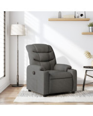 Fauteuil inclinable Gris foncé Tissu | Mobilier & Déco