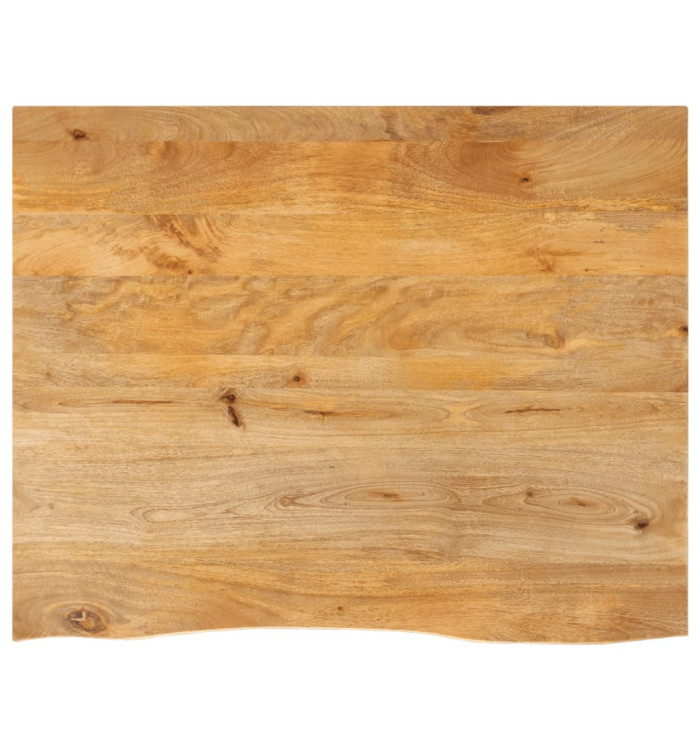 Dessus de table à bord vivant 100x80x2,5cm bois massif manguier | Mobilier & Déco