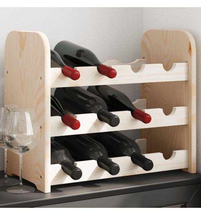 Casier à vin 43x25x37 cm bois de pin massif | Mobilier & Déco