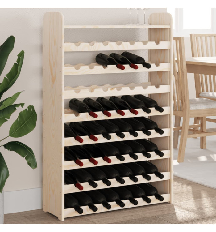 Casier à vin avec panneau supérieur bois de pin massif | Mobilier & Déco