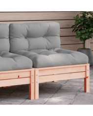 Canapé de jardin sans accoudoirs coussins bois massif douglas | Mobilier & Déco