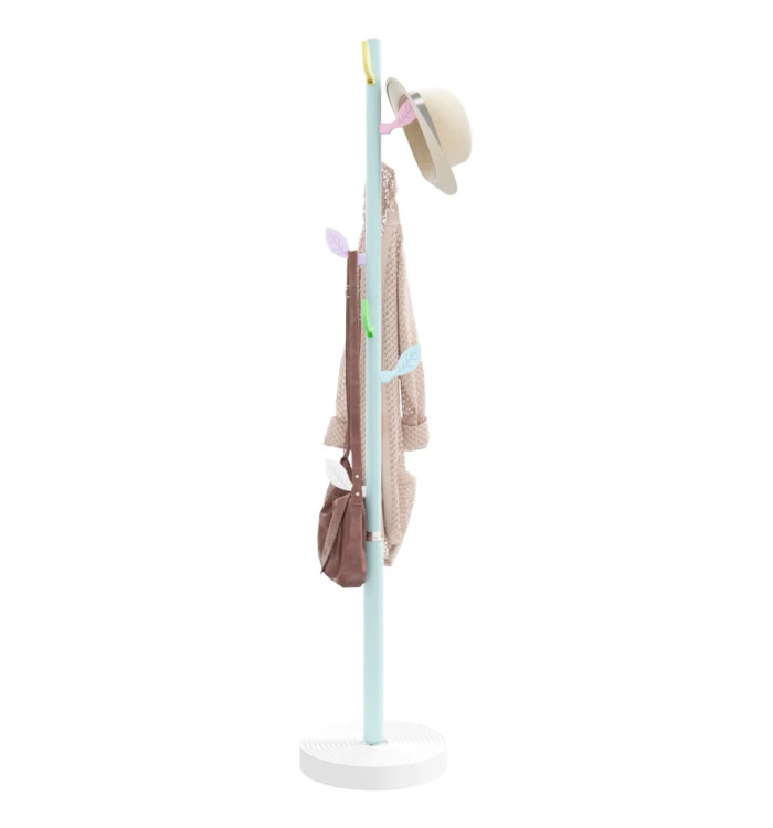 Porte-manteau bleu 172 cm fer enduit de poudre | Mobilier & Déco