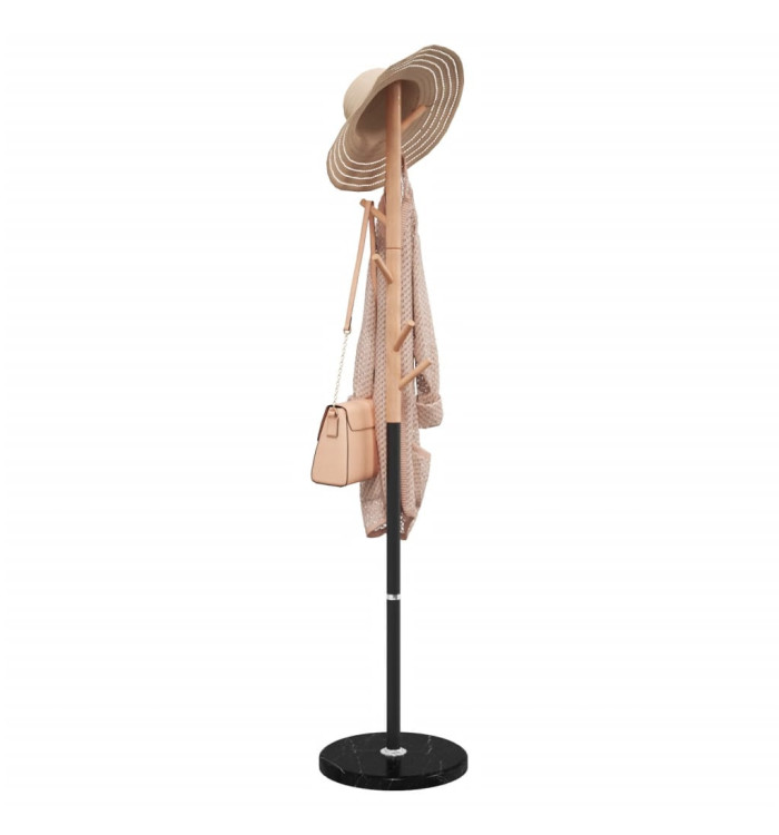 Porte-manteau noir 172 cm fer enduit de poudre | Mobilier & Déco