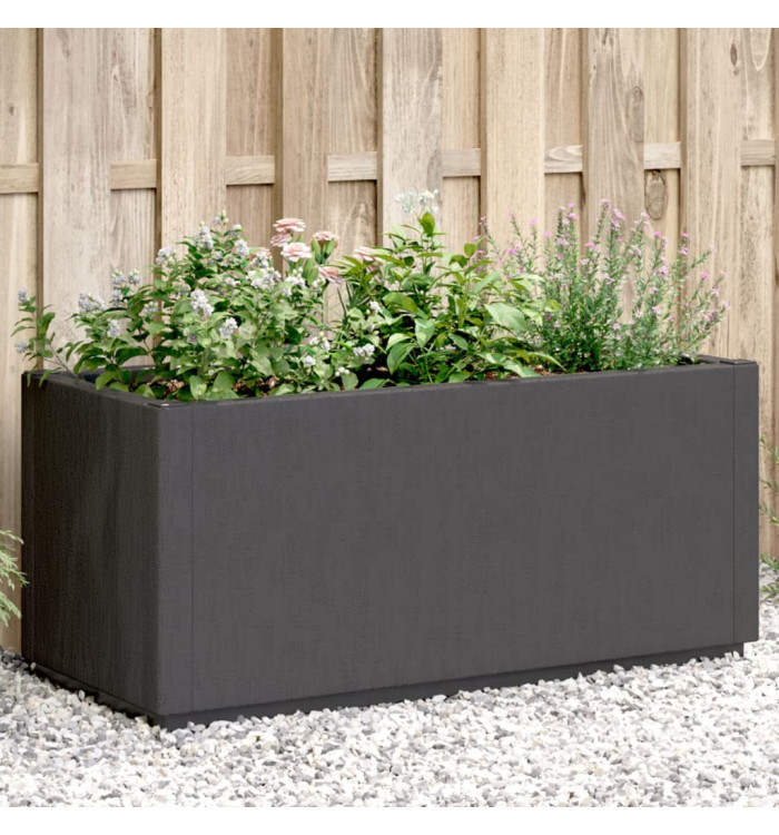 Jardinière gris foncé 80x36x35 cm PP | Mobilier & Déco