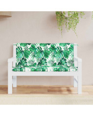 Coussins de banc de jardin lot de 2 motif de feuilles | Mobilier & Déco