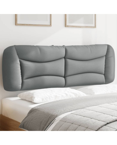 Coussin de tête de lit gris clair 160 cm tissu | Mobilier & Déco