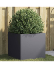 Jardinière anthracite 42x40x39 cm acier | Mobilier & Déco