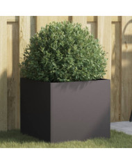 Jardinière noir 42x40x39 cm acier | Mobilier & Déco